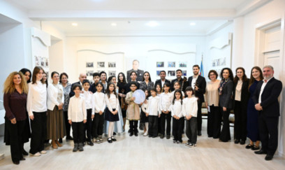 Leyla Əliyeva Bülbül adına Orta İxtisas Musiqi Məktəbində olub 