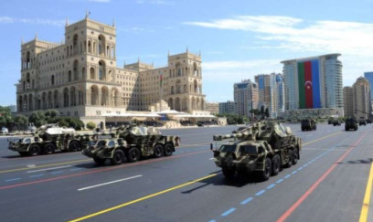 Bakımdaki Hərbi parada hazırlıq işləri görülür 