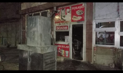 Bakıda dönərxana YANDI - ANBAAN VİDEO