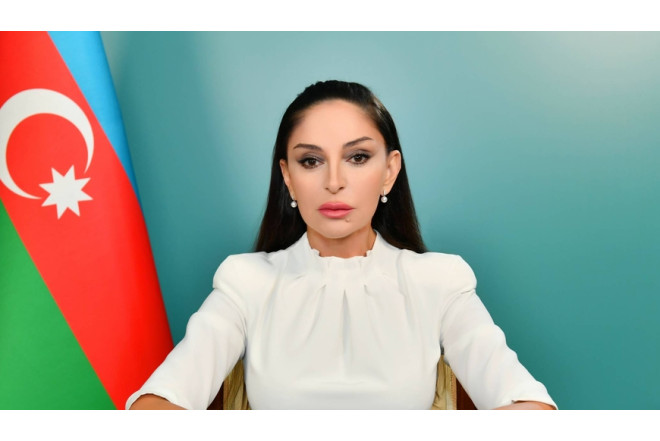 Mehriban Əliyeva Dövlət Bayrağı Günü münasibətilə paylaşım edib 