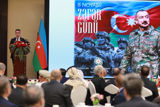 Azərbaycanın İrandakı səfirliyində Zəfər Günü münasibətilə rəsmi qəbul keçirilib 