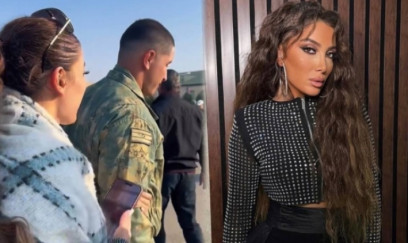 Günay İbrahimli qardaşını əsgərliyə yola saldı - VİDEO