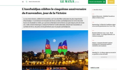 Fransız saytı Azərbaycanın Zəfərini işıqlandırdı - FOTO