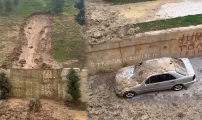 Bakıda torpaq uçqunu: Hadisə yerindən ilk məlumatlar + YENİLƏNDİ