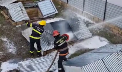 Şəmkirdə yanacaqdoldurma məntəqəsində yanğın olub 