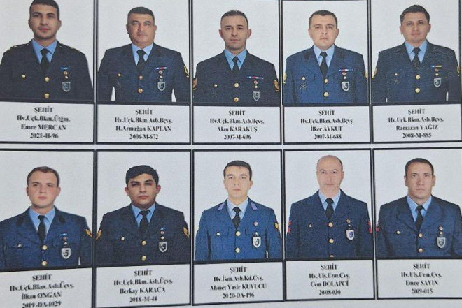 Türkiyə hərbi təyyarəsinin şəhid heyətinin fotoları yayıldı
