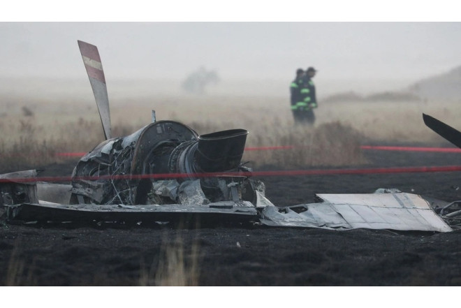 Gürcüstanda təyyarə qəzasında şəhid olan hərbçilərin nəşi Türkiyəyə yola salınıb 
