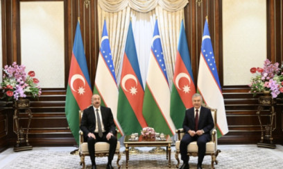 Prezidentlərin təkbətək görüşü oldu - FOTOLAR