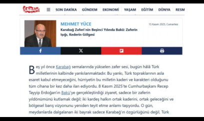 “Sabah” qəzeti: Ankara, Bakı və İslamabad əməkdaşlığı – Türk-İslam dünyasının yeni geosiyasi həmrəylik oxu