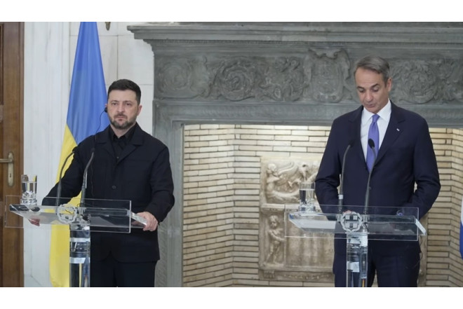 Zelenski Afinaya getdi- Mühüm saziş İMZALADI