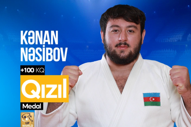 Azərbaycan cüdoçusu qızıl medal qazanıb 