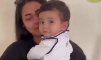 Narkotik bağımlısı ana körpəsi ilə ilk görüşdə kövrəltdi - VİDEO