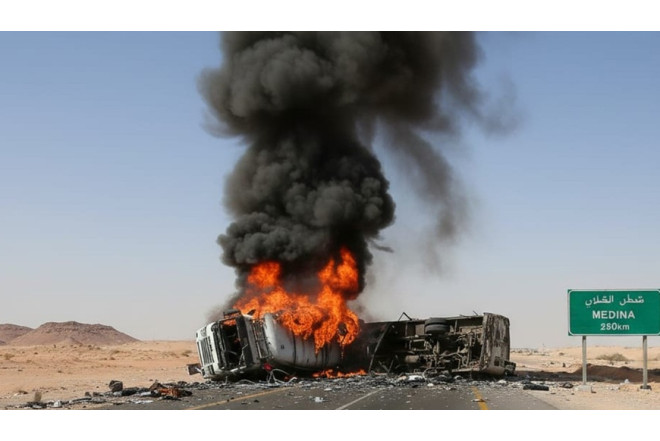 Zəvvar avtobusu qəzaya düşdü - 42 ölü