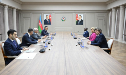 Əli Əsədov BTİ baş katibi ilə görüşüb