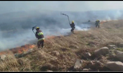 Gədəbəydə dağlıq ərazidə yanğın oldu 