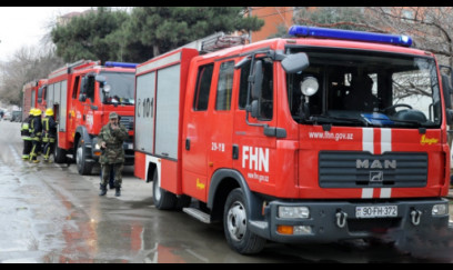 Bakıda daha bir binada YANĞIN