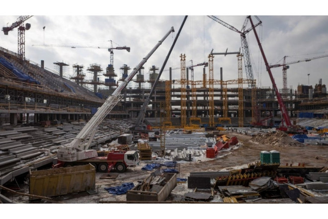Gürcülər azərbaycanlıların stadion tikməsinə mane OLDU