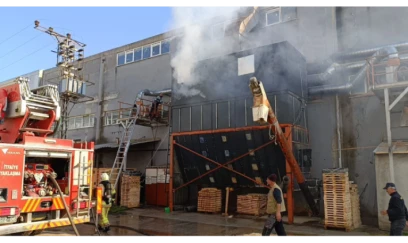 Mebel fabrikində yanğın: İşçi yaralandı