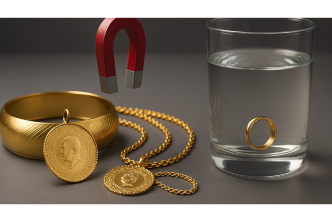 Saxta qızılı aşkar etməyin iki sadə yolu...