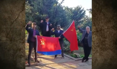 Bakıda SSRİ bayrağı qaldıranlar həbs olunub 