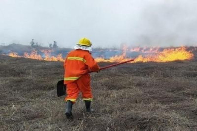 Kəlbəcərdə açıq ərazidə yanğın olub 