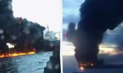 Ukrayna Qara dənizdə Rusiyanın iki tankerini hədəfə alıb