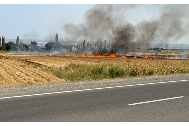 Kəlbəcərdə yanğın başlayıb 