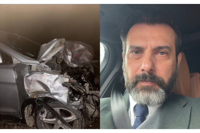 Azərbaycanlı aktyor Qazaxıstanda qəzaya düşdü - FOTOLAR