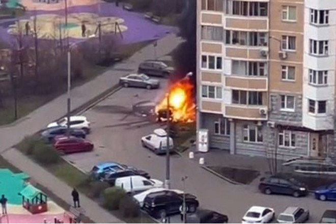 Moskvada gün ərzində ikinci avtomobil partlayıb 