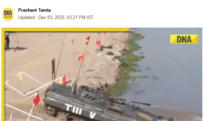 Hindistanda təlim zamanı tank kanala düşüb 