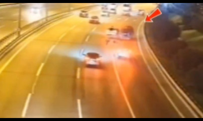 Nasaz avtomobil prospektdə ağır qəzaya səbəb oldu – ANBAAN VİDEO