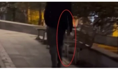 Bıçaqla gəzən gənc parkda təşviş yaratdı, polis müdaxilə etdi