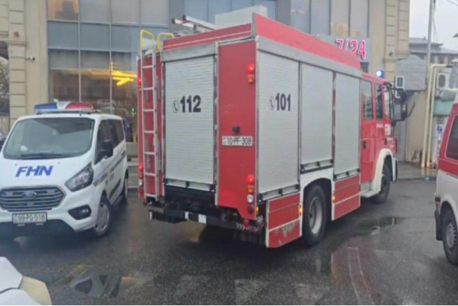 Binəqədidə obyektdə partlayış oldu - VİDEO