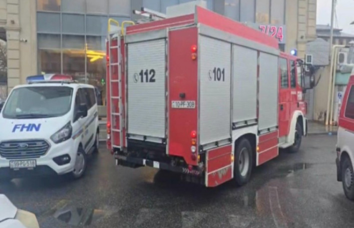 Binəqədidə obyektdə partlayış oldu - VİDEO