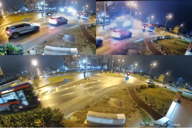 Sürücü şəkər koması keçirdi - avtomobil havada uçdu + ANBAAN VİDEO