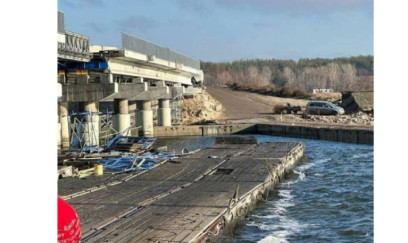 Rusiya Ukraynada Peçenej su anbarının bəndinə zərbə endirib 