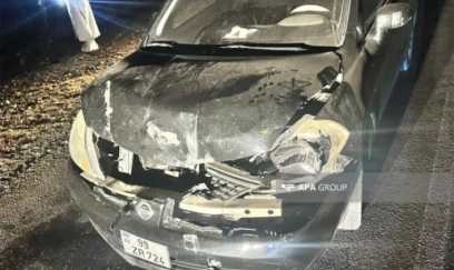 Avtomobillə eşşək arabası toqquşdu - Ağır xəsarət alanlar var-FOTO