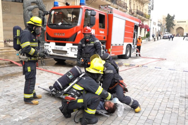 "İçərişəhər" Dövlət Tarix-Memarlıq Qoruğunun ərazisində taktiki-xüsusi təlim keçirilib- VİDEO