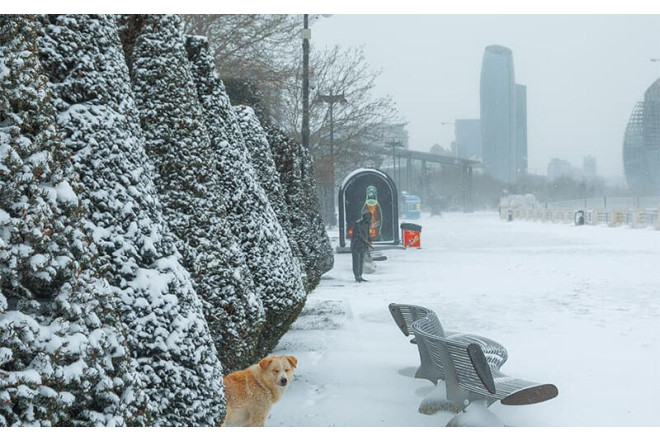 Hava proqnozu: Bakıda 6 gün davam edən qar gözlənilir