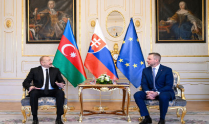 Azərbaycan və Slovakiya prezidentlərinin təkbətək görüşü olub 