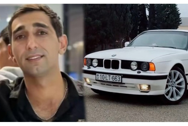 Masazırda yanmış avtomobil və sürücünün görüntüləri yayıldı - VİDEO