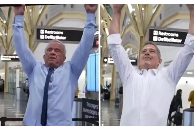 Nazirlər hava limanında güc yarışına çıxdılar – VİDEO