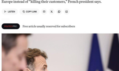 Makron: “Avropa sənayesi ölüm-qalım mərhələsindədir” 