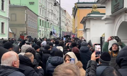 Moskvada Paşinyana qarşı etiraz aksiyası - VİDEO