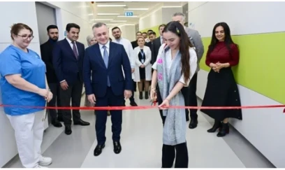 Leyla Əliyeva Sümük iliyi nəqli mərkəzinin açılışını edib 