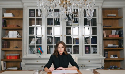 Mehriban Əliyeva paylaşım etdi: "Dahi Heydər Əliyev"