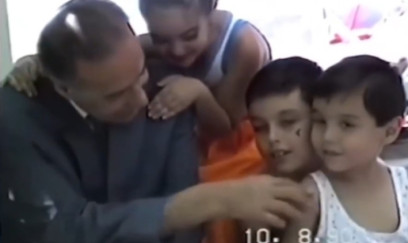 Ulu Öndər Heydər Əliyevin nəvələri ilə səmimi görüntüləri - VİDEO