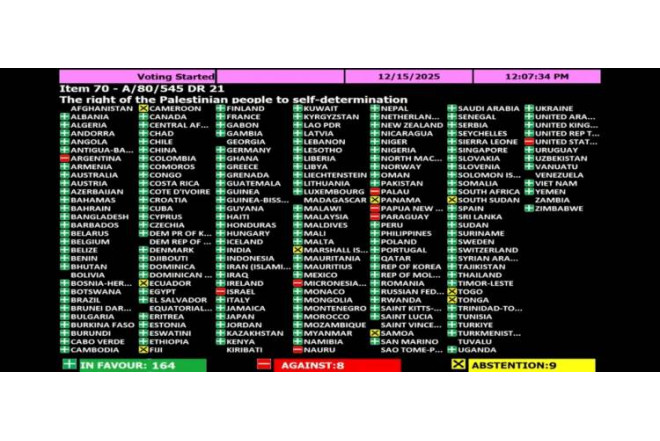 Ermənistan və Azərbaycan Fələstini dəstəklədi 