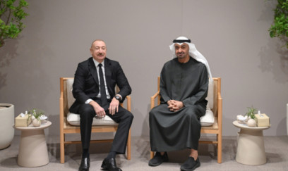 Prezident Əbu-Dabidədir - FOTOLAR