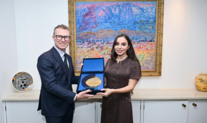 Leyla Əliyeva Robb Butlerlə görüşüb 